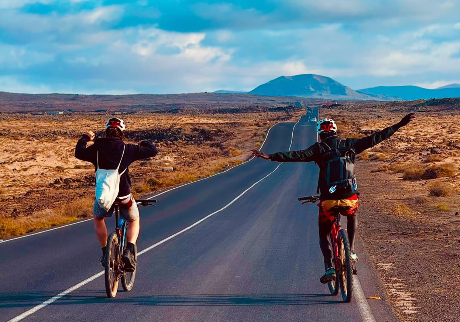 Cycling route in Fuerteventura