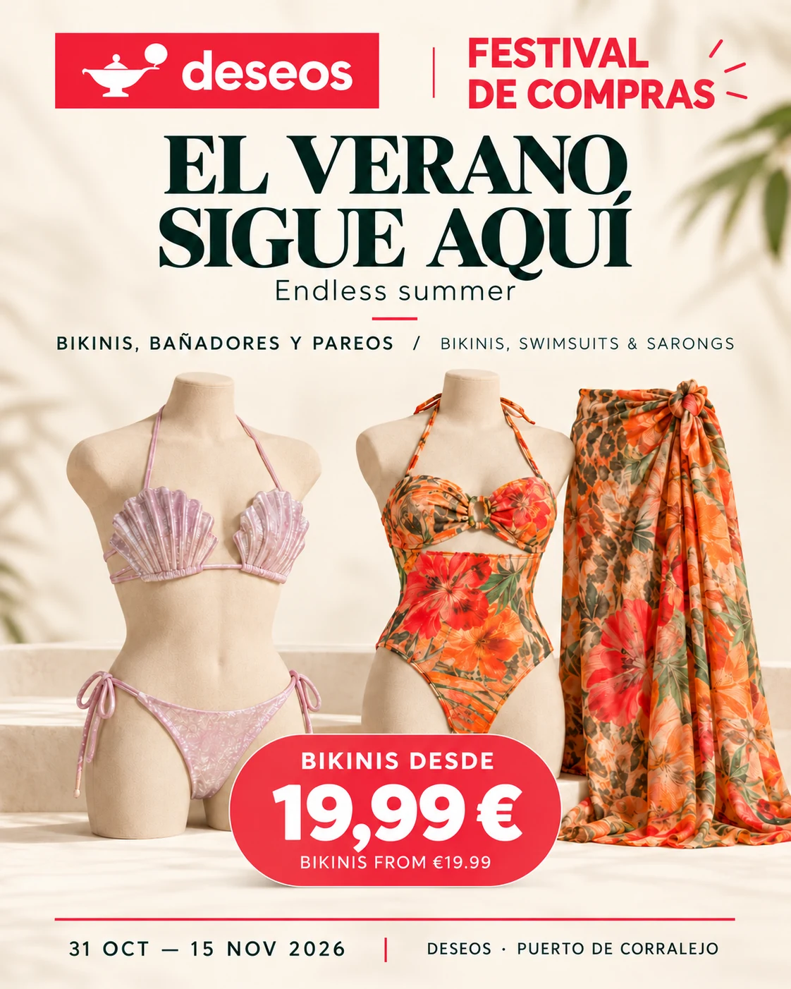 Bikinis y pareos